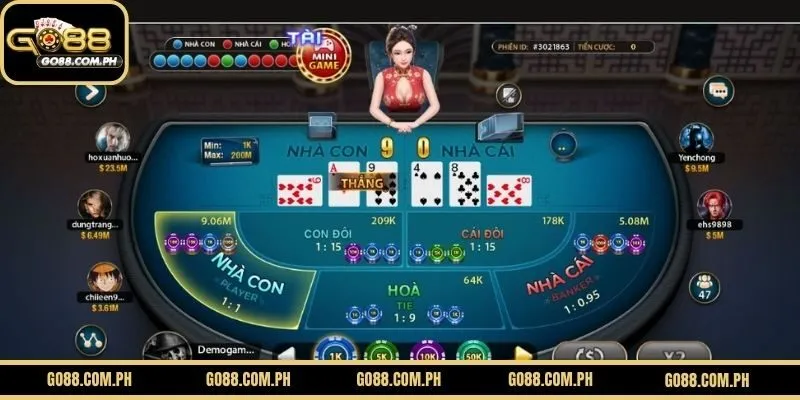 Chiến thuật chơi Baccarat GO88 hiệu quả